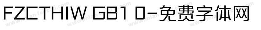 FZCTHIW GB1 0字体转换